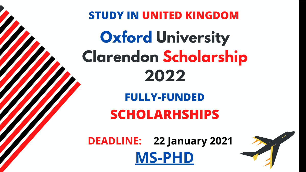 Oxford University Clarendon Scholarship in UK 2022 | Fully Funded