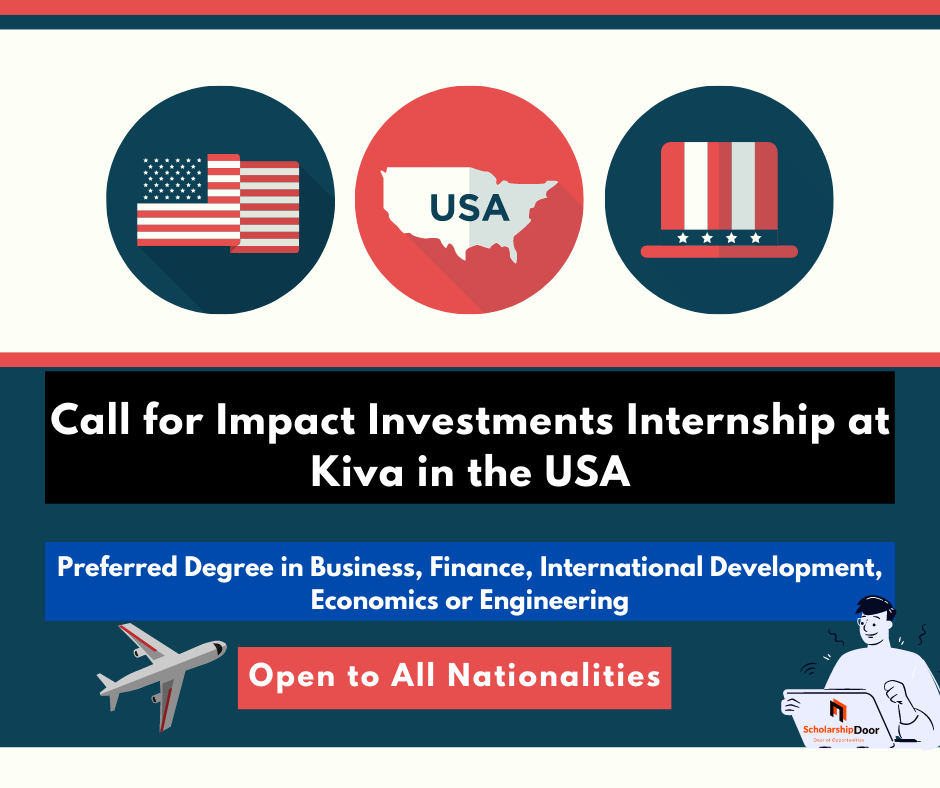 Call for Impact Investments Internship at Kiva in the USA