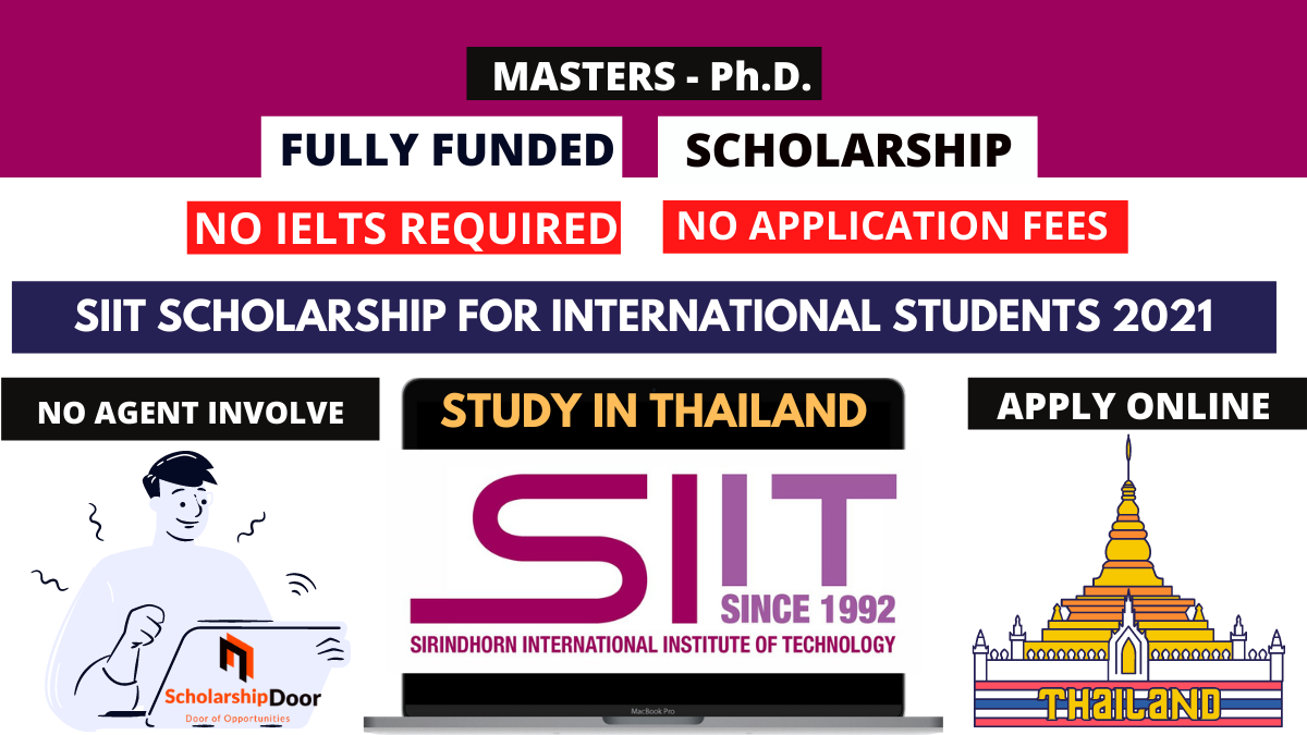 SIIT Scholarship Fully funded For International Students In Thailand