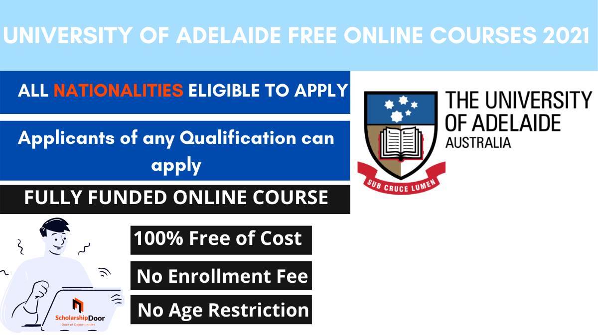University of Adelaide Free Online Courses 2021