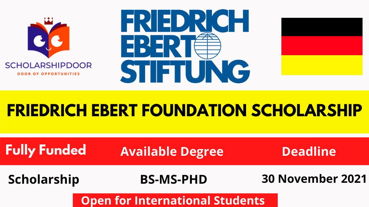 Friedrich Ebert Foundation Scholarship 2022 in Germany [Fully Funded]