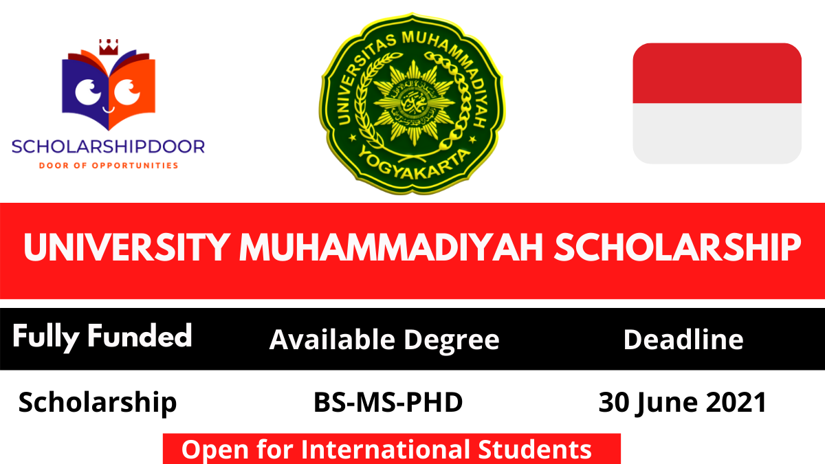 UMY SCHOLARSHIP FOR INTERNATIONAL STUDENTS INDONESIA 2021 (FULLY FUNDED)