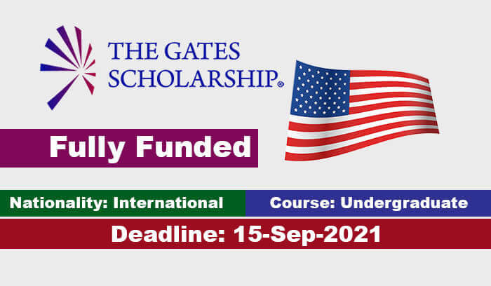 The Gates International Scholarships Program in United States 2022-Fully Funded