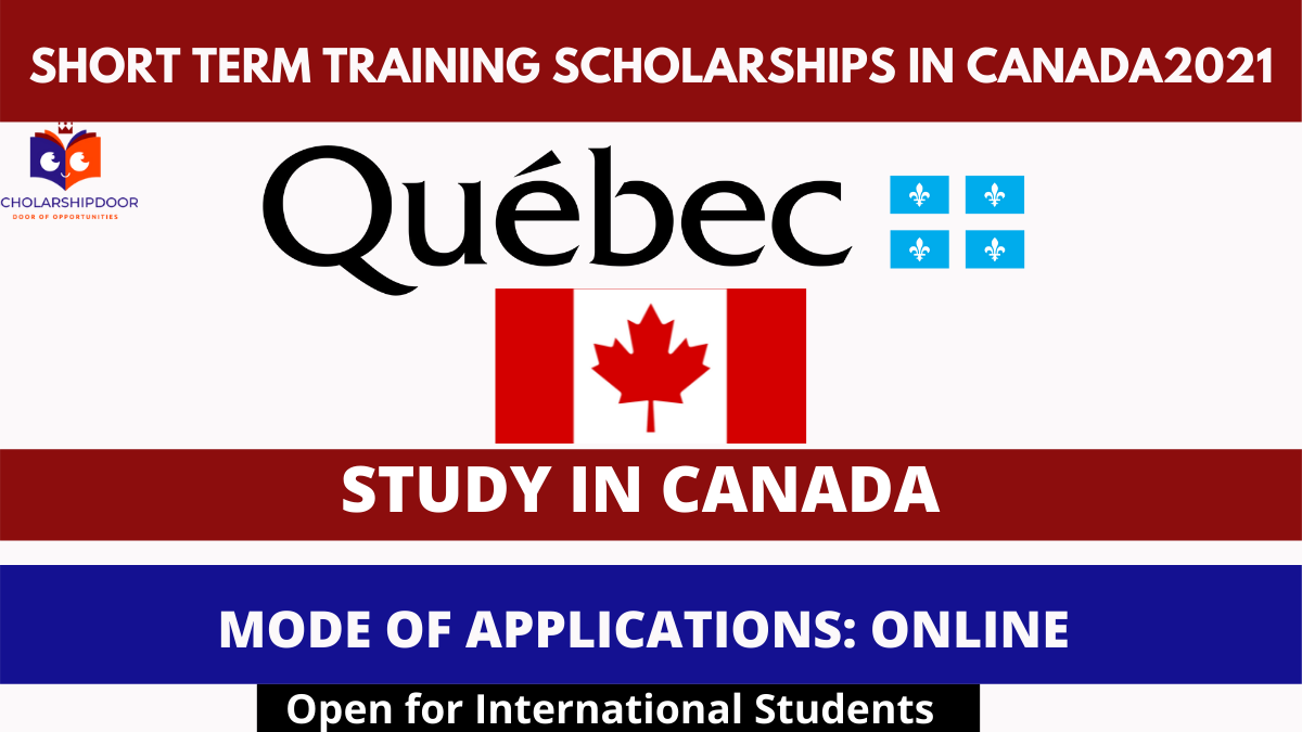 Short term training scholarship in Canada 2021 -Fully Funded