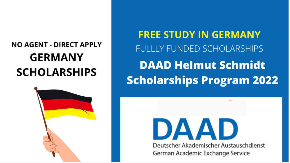 DAAD Helmut Schmidt Master Scholarship In Germany, 2022-FULLY FUNDED