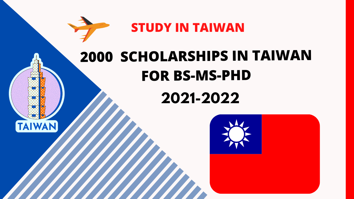 2000 Fully Funded Taiwan Scholarship for International Students