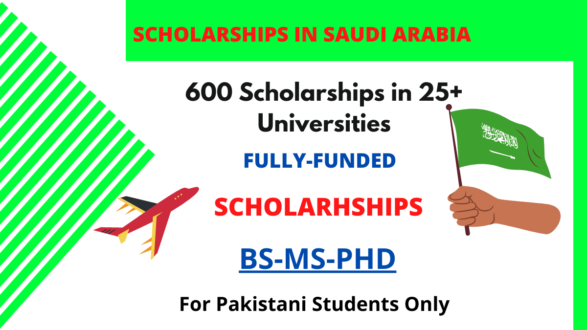 600 Fully Funded Scholarships in Saudi Arabia 2022 | 25+ Universities