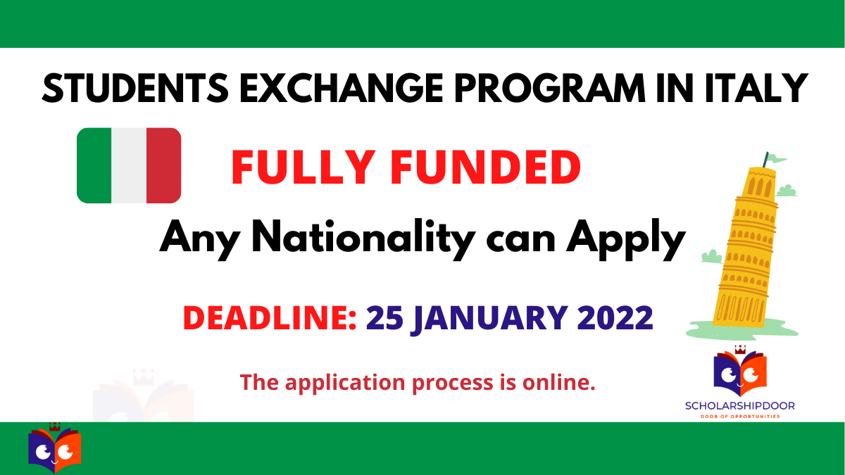 Italy Student Exchange Program 2022 Fully Funded