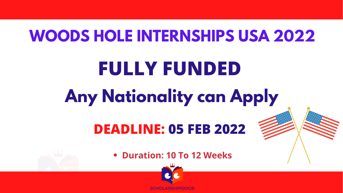 Woods Hole Internship 2022 in the United States