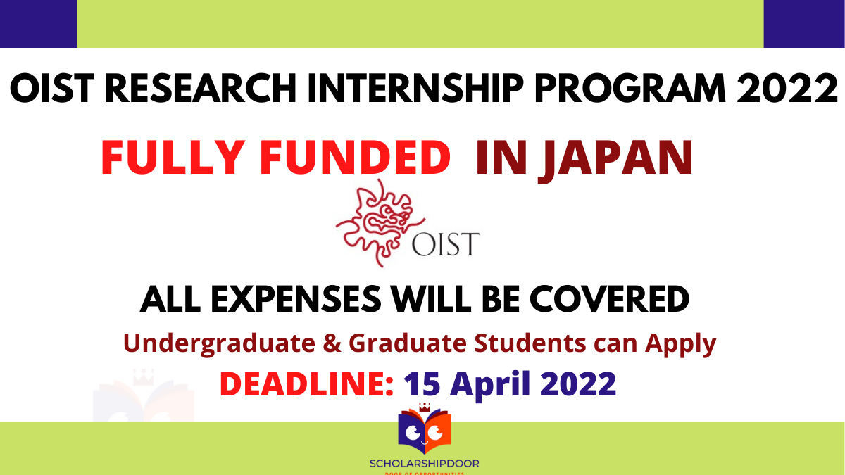 OIST Research Internship Program 2022 in Japan
