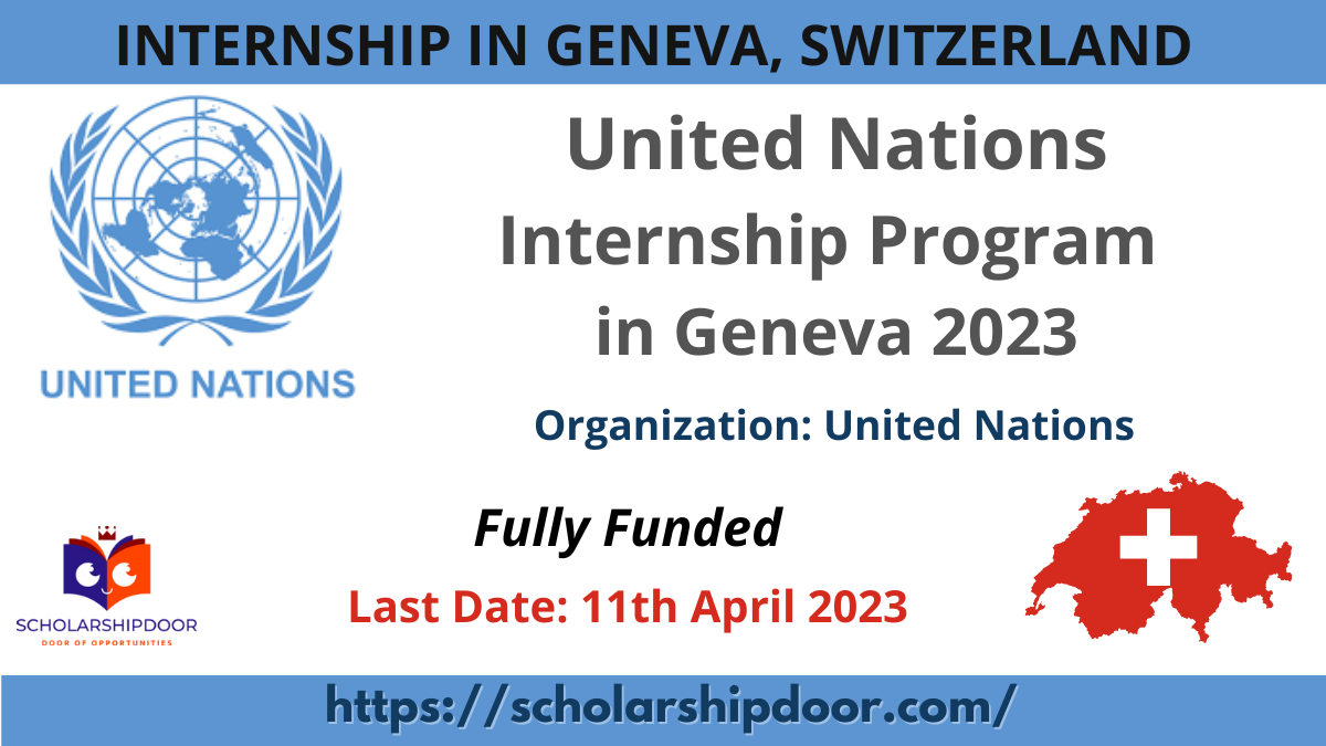United Nations Internship Program 2023 in Geneva