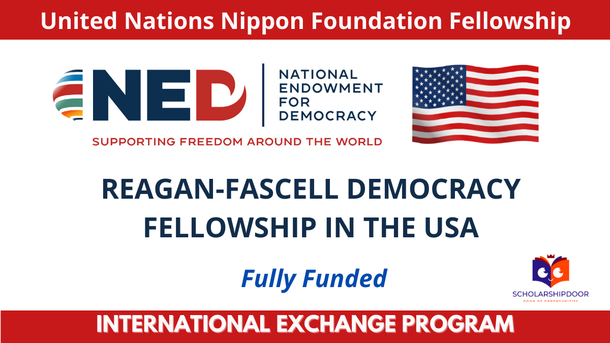 Reagan-Fascell Democracy Fellowship 2023-24 in the USA | Fully Funded
