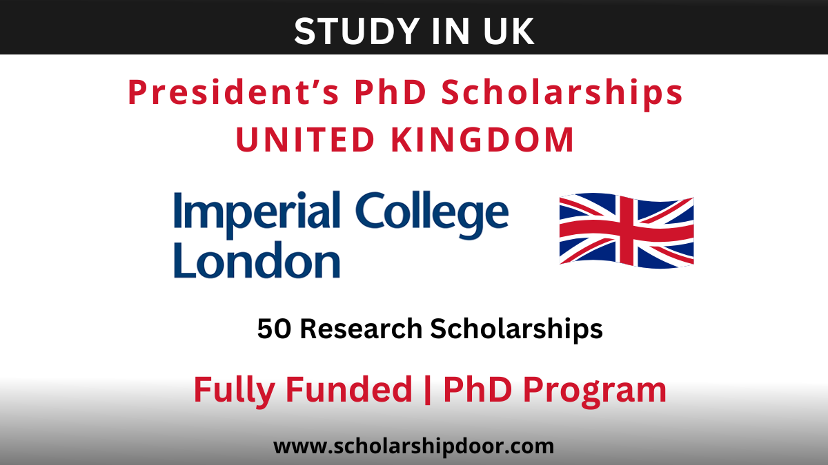 imperial college london phd scholarship 2023
