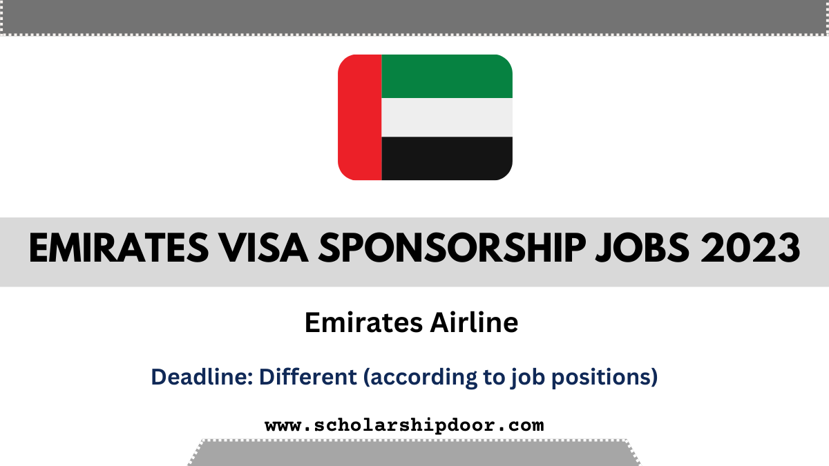 Emirates Visa Sponsorship Jobs 2023 [World Wide]
