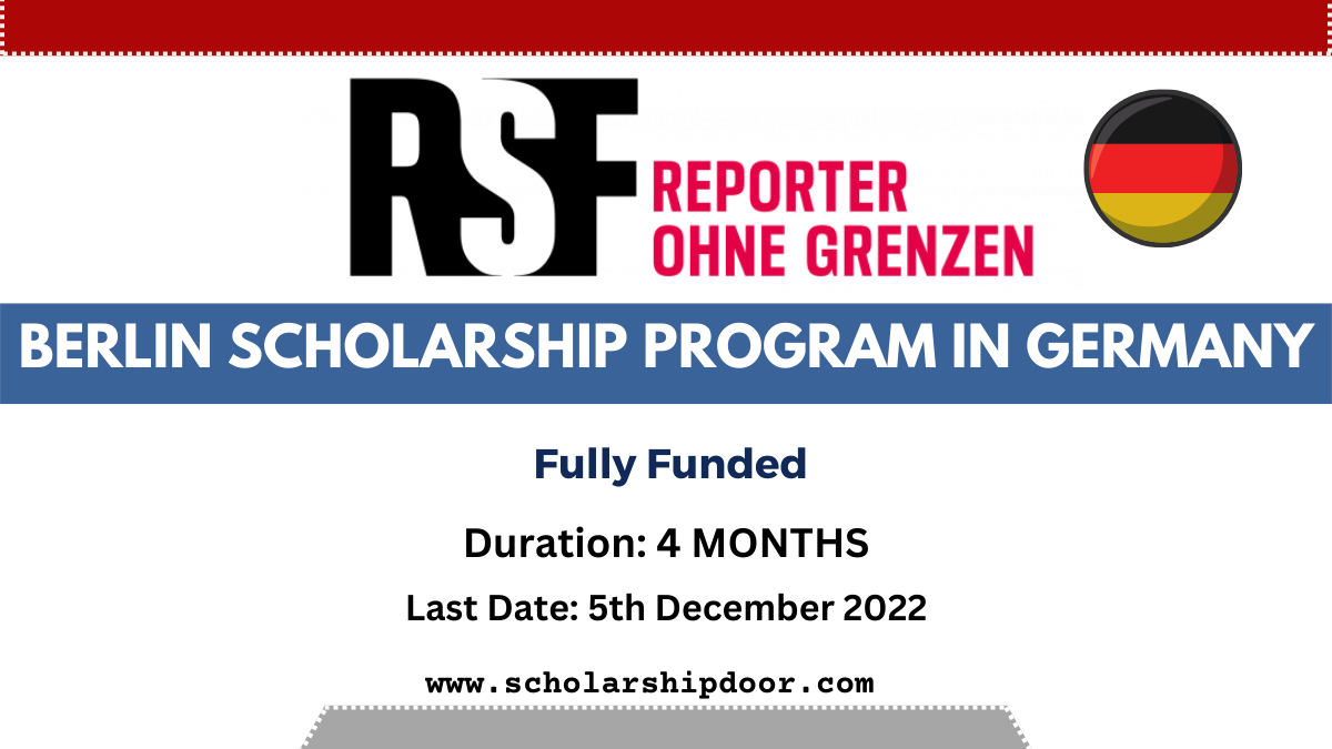 Berlin Scholarship Program in Germany 2023 [Fully Funded]