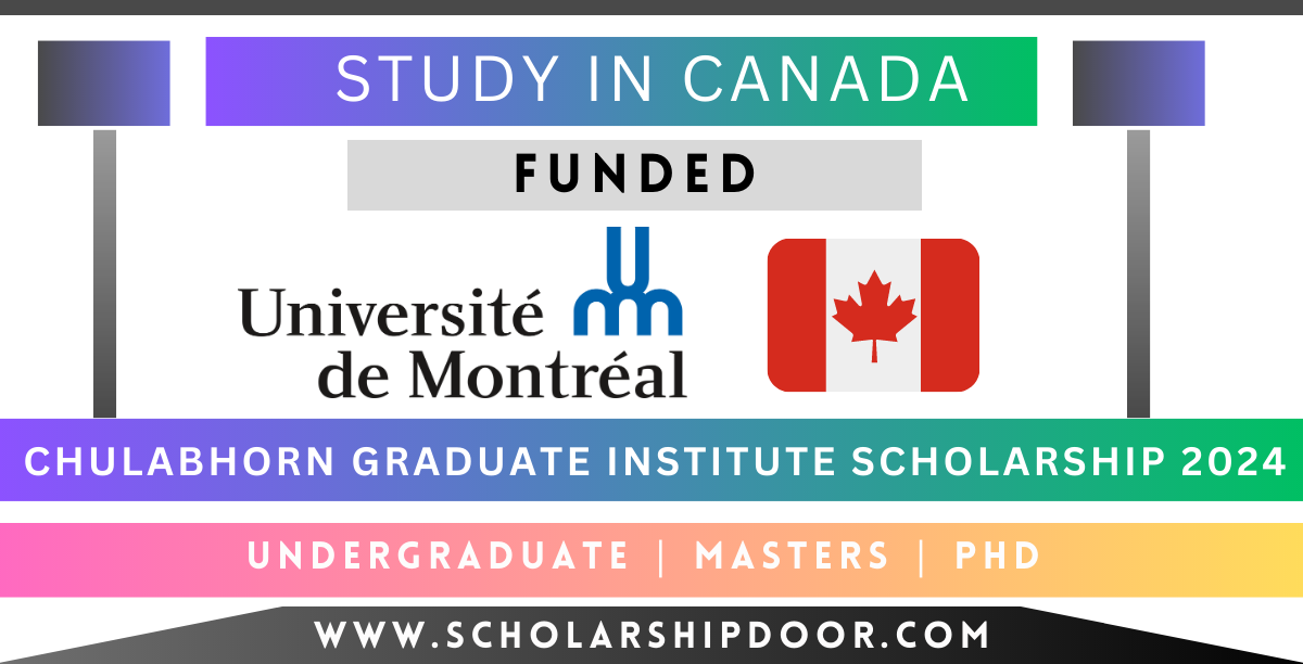 University of Montreal Scholarships 2024 in Canada [Funded