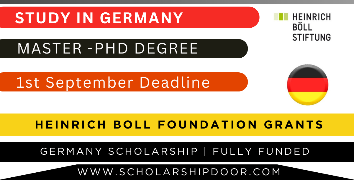Heinrich Boll Foundation Scholarship 2023 in Germany