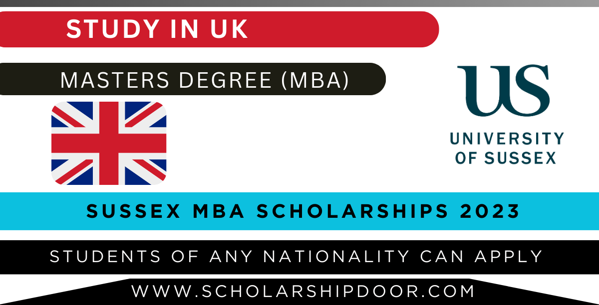 Sussex MBA Scholarships in UK 2023